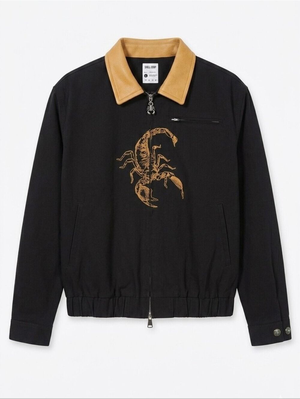 Shell Corp. Scorpion Embroidery Drifter Worker Jacket Size Large NWT Limited Ed.